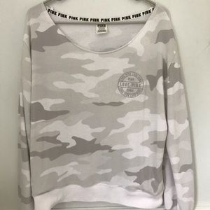 Pink by VS Off the Shoulder Sweatshirt